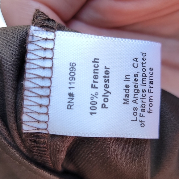 Nightcap Chocolate brown shine top - Picture 8 of 8